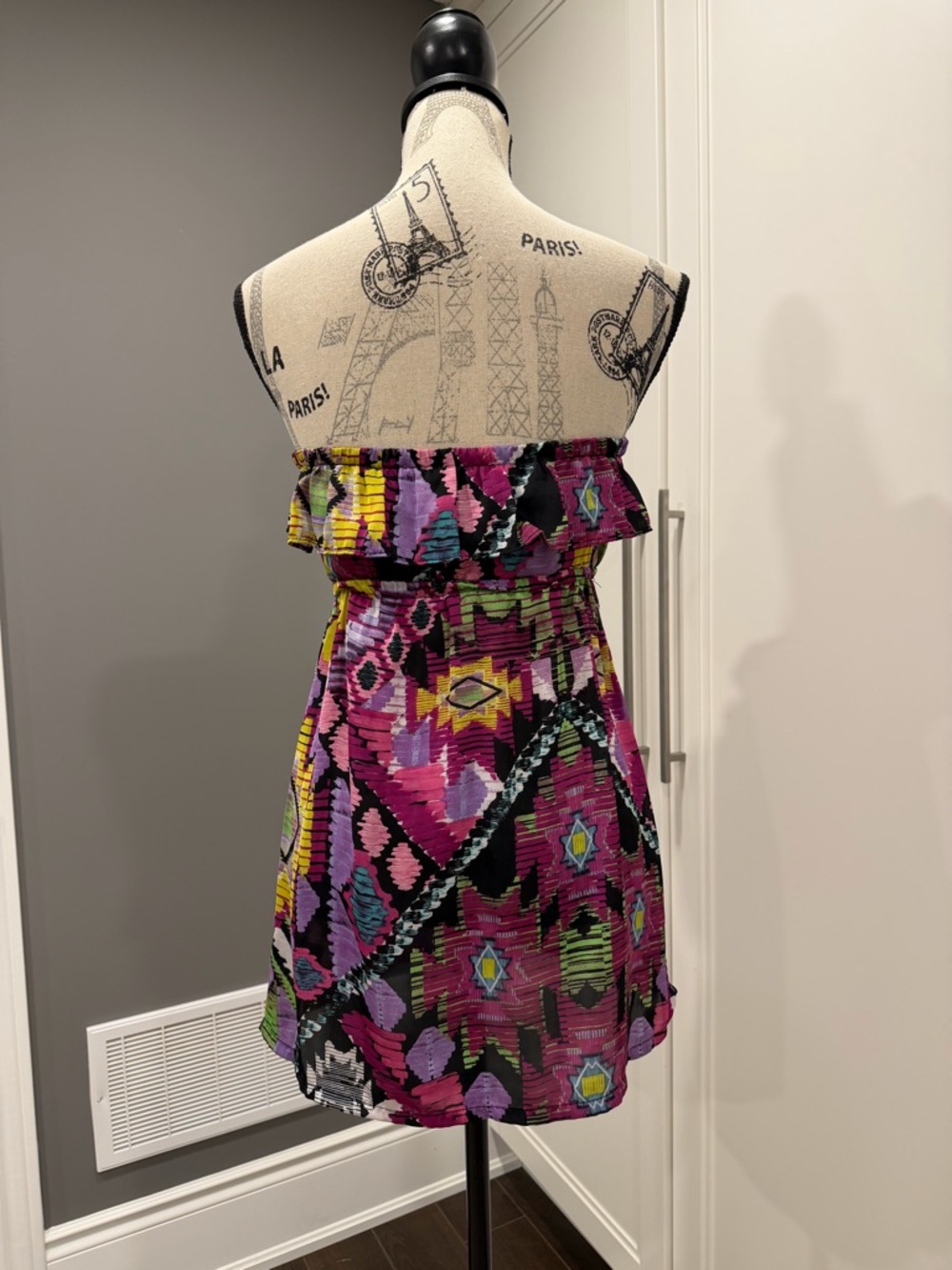 Forever 21 Multicolor Aztec Print Strapless Dress - Picture 6 of 10